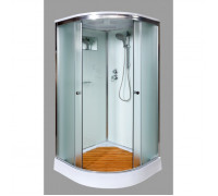 Deto душевая кабина D 90-S с крышей и электрикой