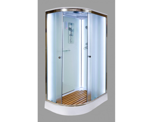 Deto душевая кабина D 102-S R с крышей и Led подсветкой