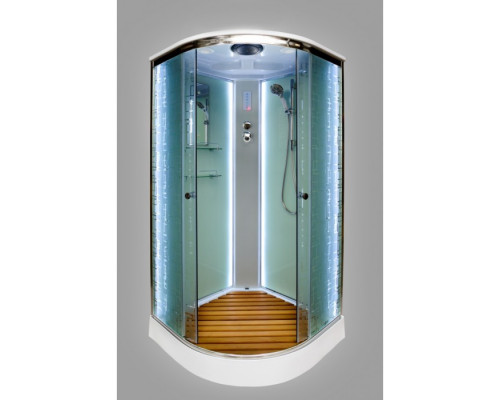 Deto душевая кабина EM 1510 LED с электрикой и гидромассажем