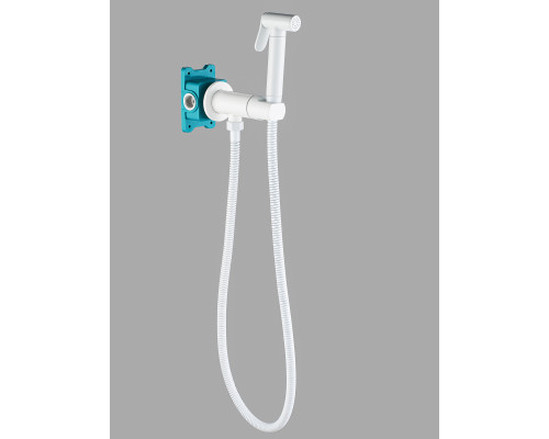 Гигиенический душ с прогрессивным смесителем скрытого монтажа AGATA AL-877-06 белый