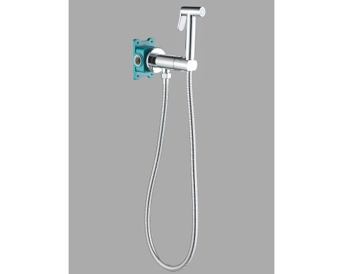 Гигиенический душ с прогрессивным смесителем скрытого монтажа AGATA AL-877-01  хром